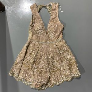 Hello Molly glitter romper size 10 - fits like a 4/6